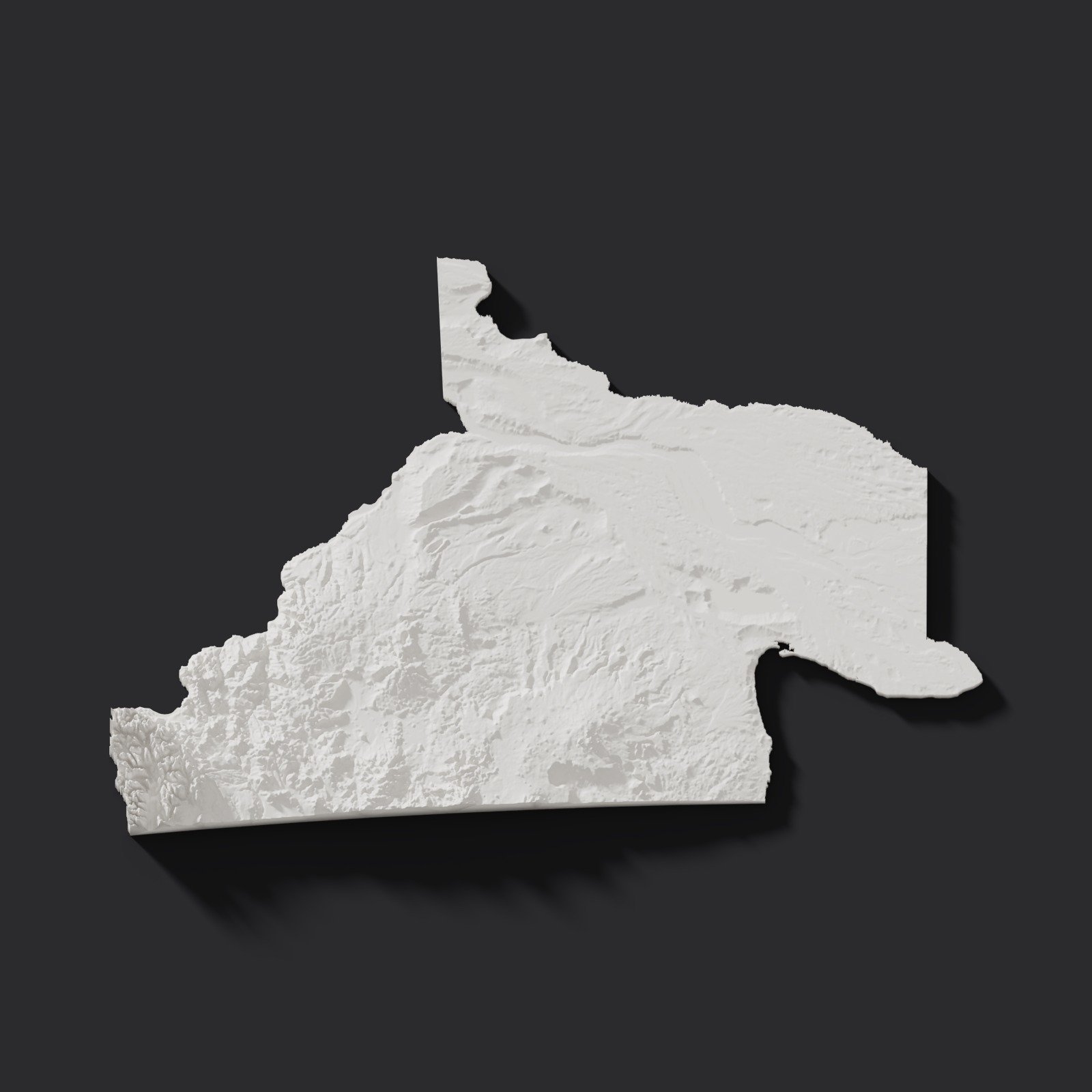 Río Negro en relieve 3D · 22 cm. Relieves. Zen vibe