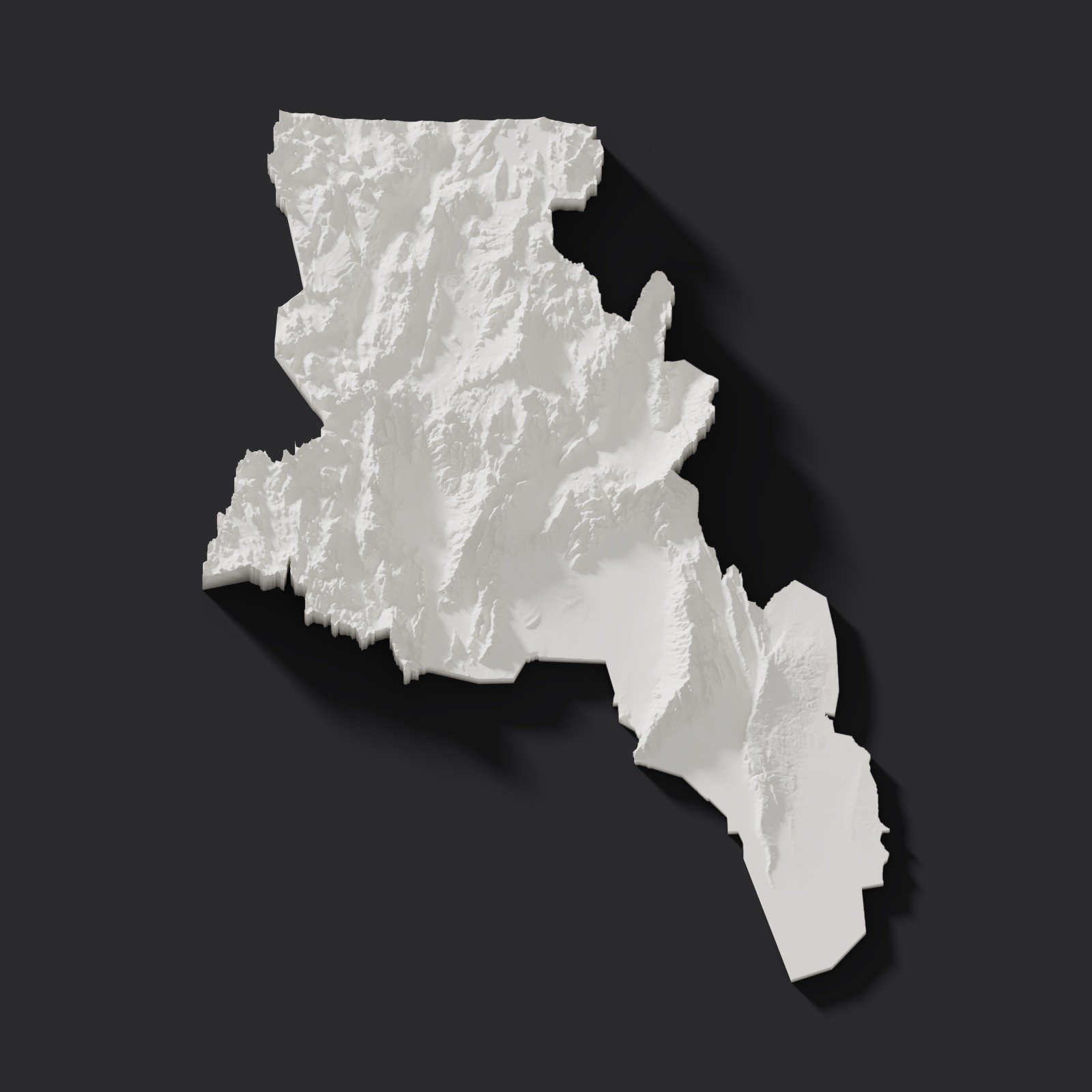 Catamarca en relieve 3D